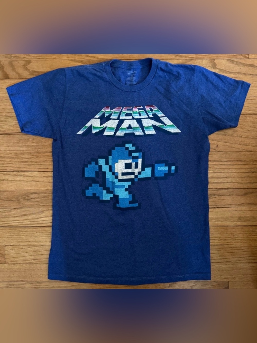 Blue Mega Man Graphic T-Shirt
